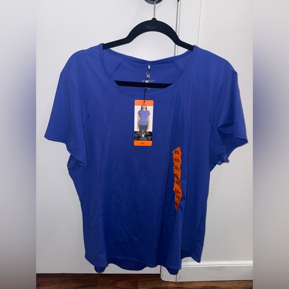 Spyder Royal Blue Women's Short Sleeve Top